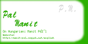 pal manit business card